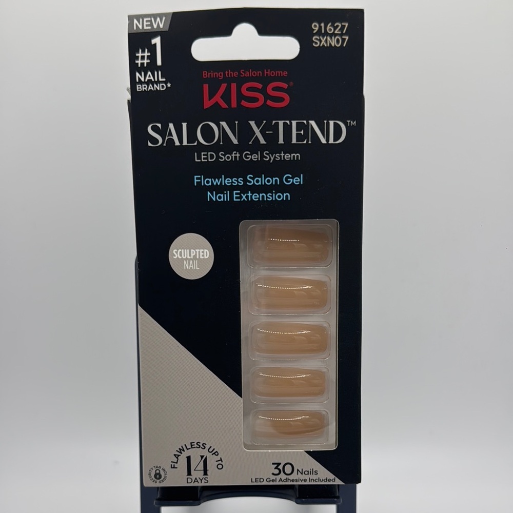 KISS Salon X-Tend LED Gel Nails - Natural Tan